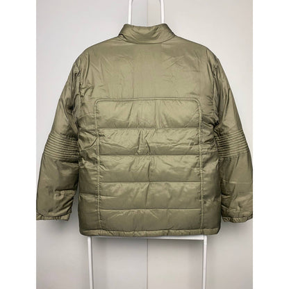 Nike vintage olive puffer jacket small swoosh 2000s