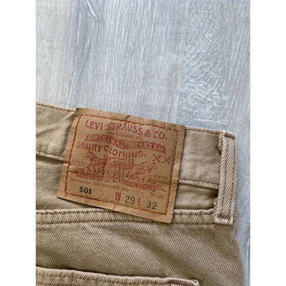 90s Levi’s 501 vintage beige jeans denim pants