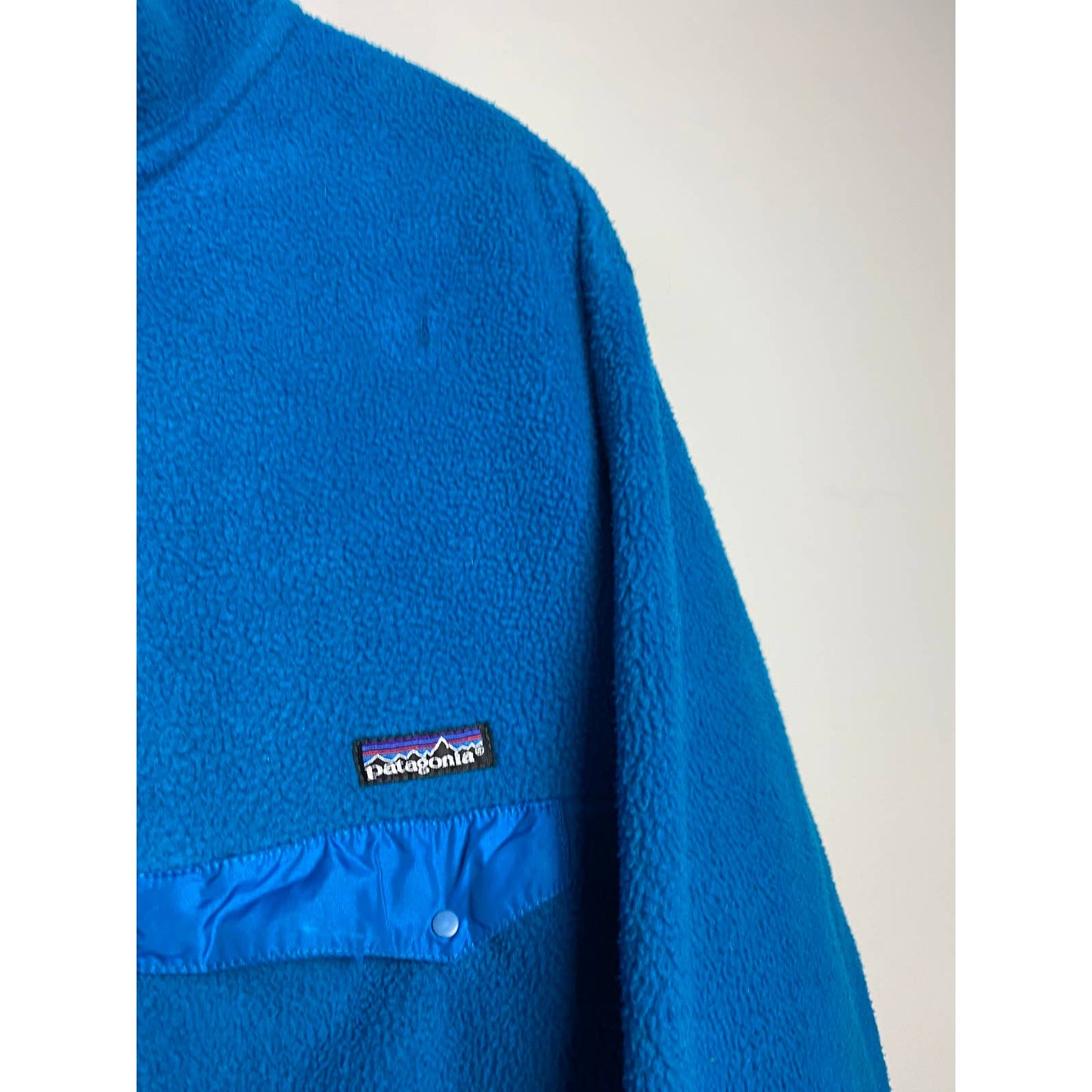 Patagonia vintage blue fleece quarter zip