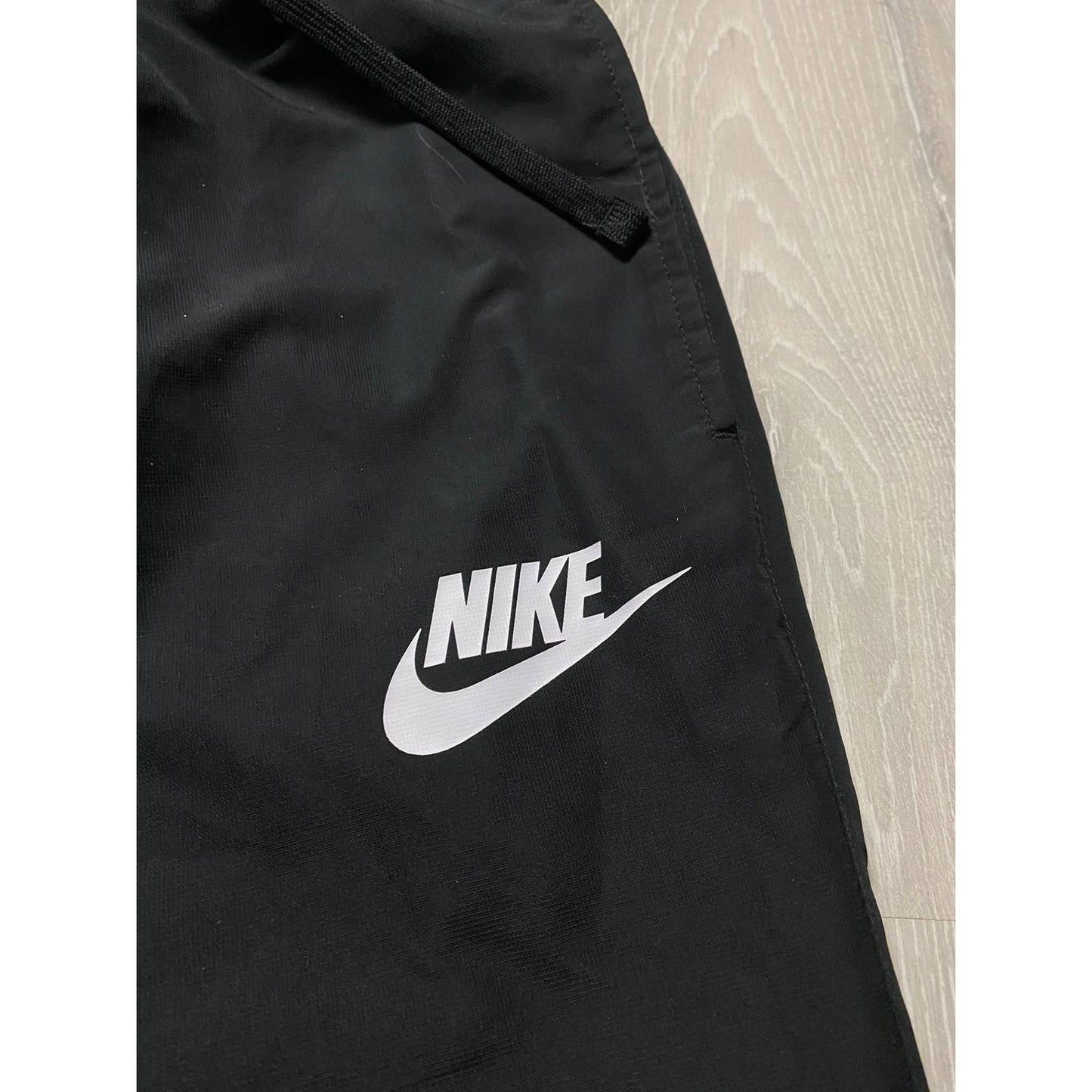 Nike vintage black track pants small swoosh spell out