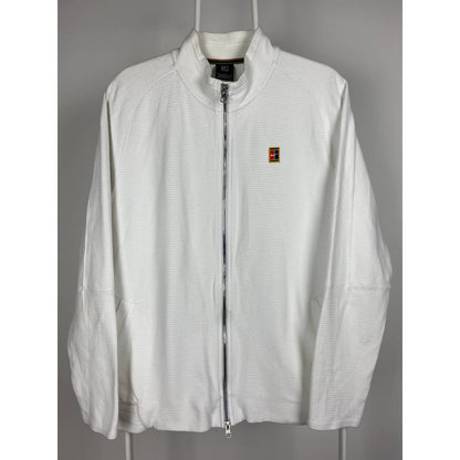 Nike Court vintage white sweatshirt track jacket 2000s