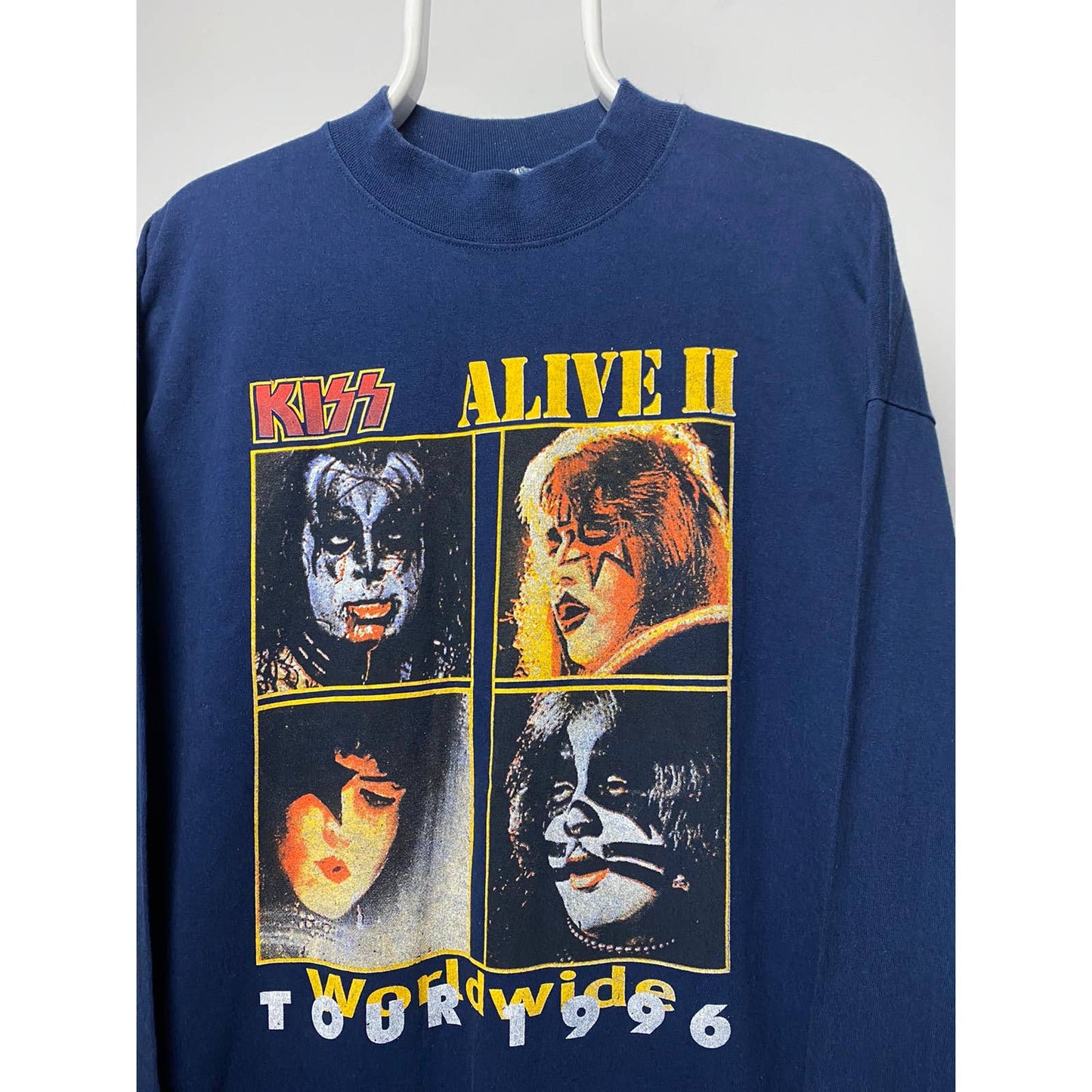 Kiss Alive 2 1996 vintage navy sweatshirt tour