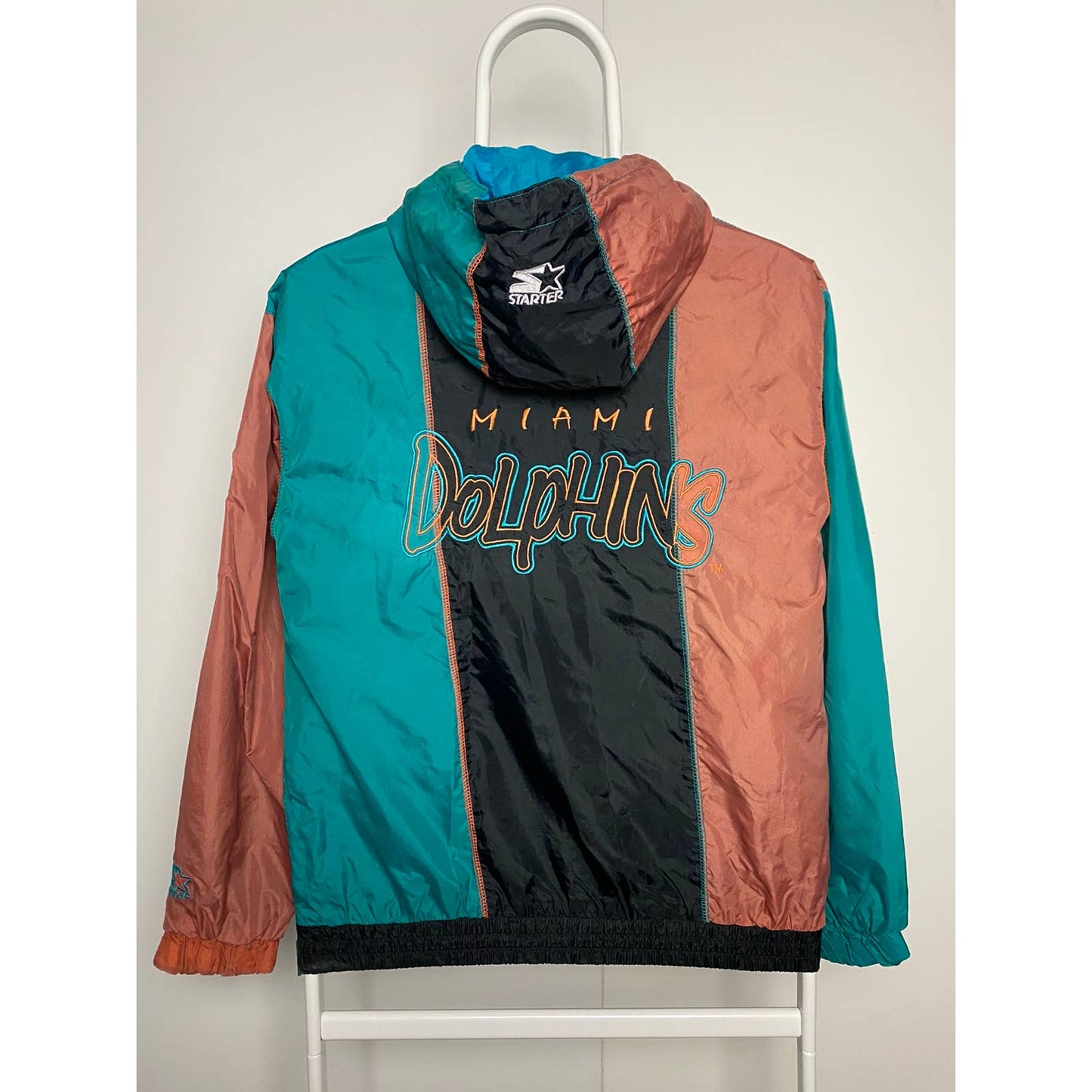 Miami Dolphins vintage big logo starter anorak jacket