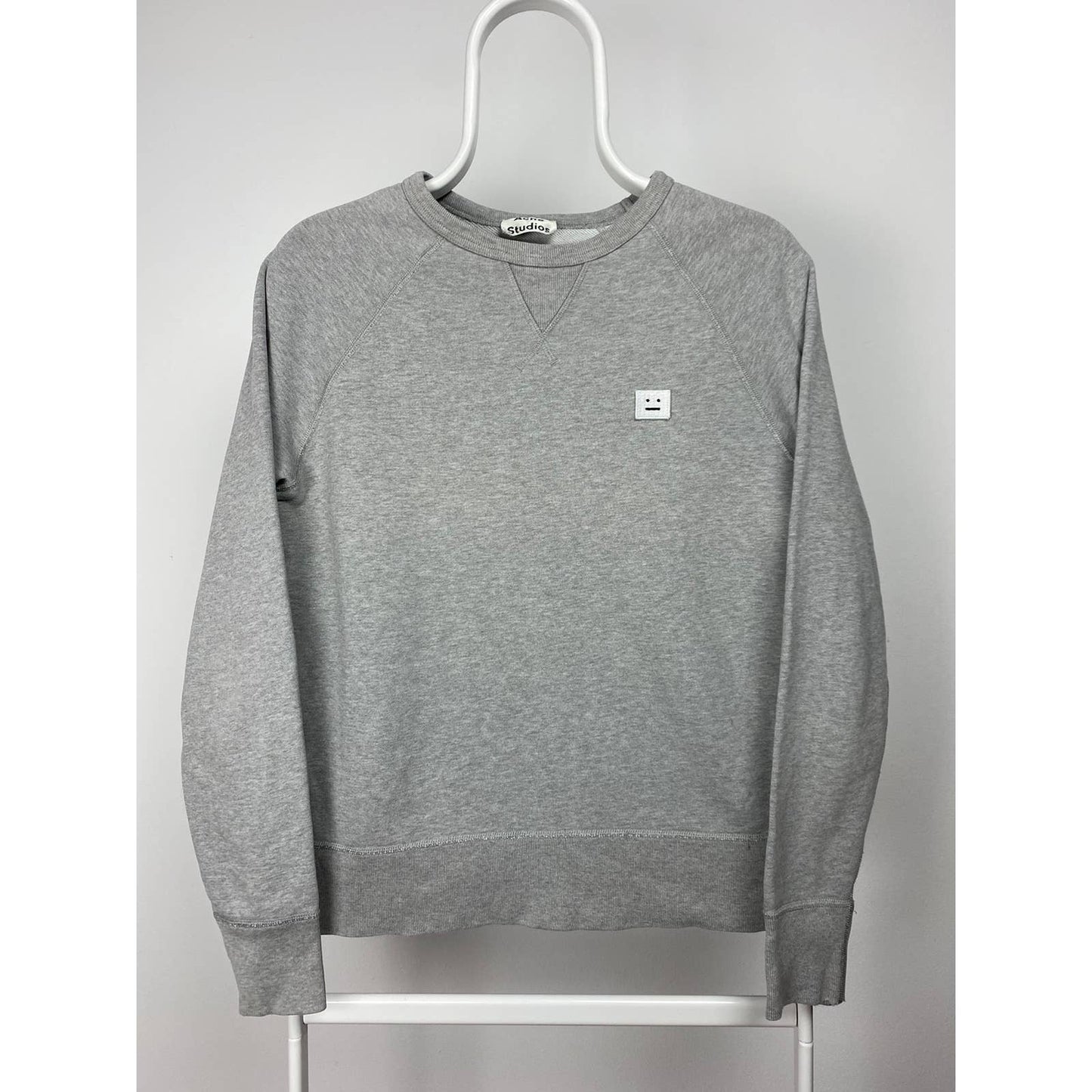 Acne Studios grey sweatshirt collage face