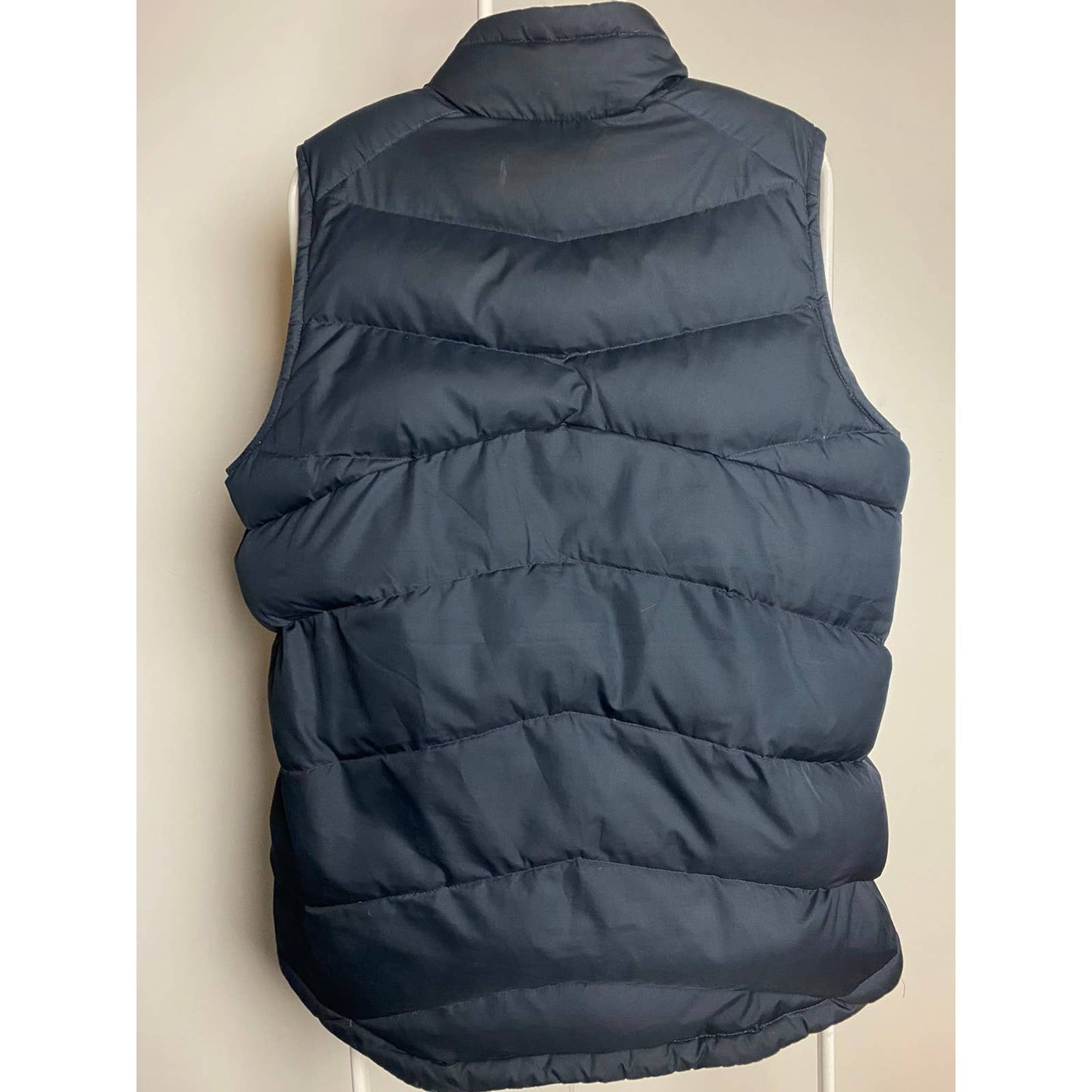 Timberland vintage navy puffer vest small logo