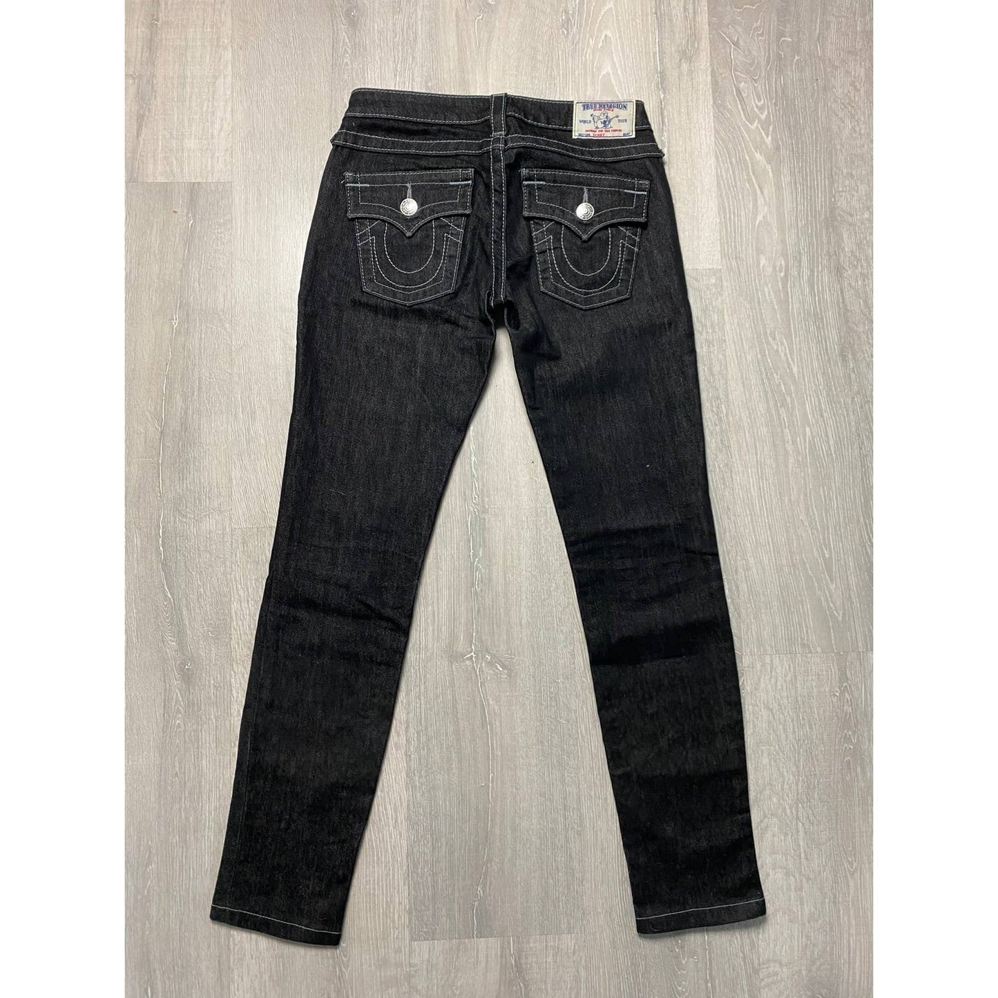 True Religion black jeans denim slim Y2K