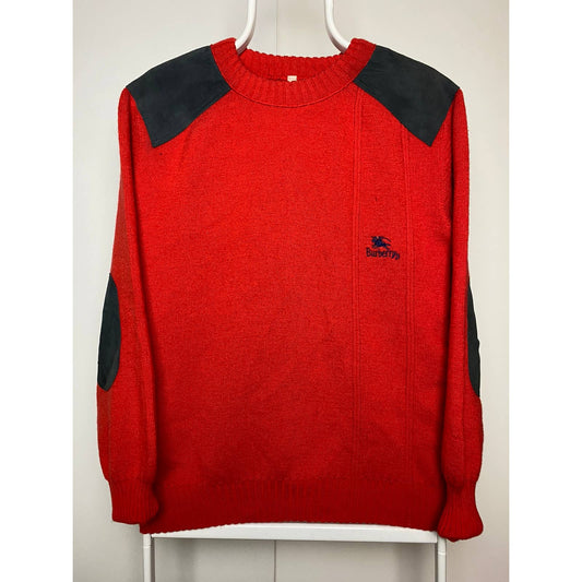 Burberry vintage red sweater small logo