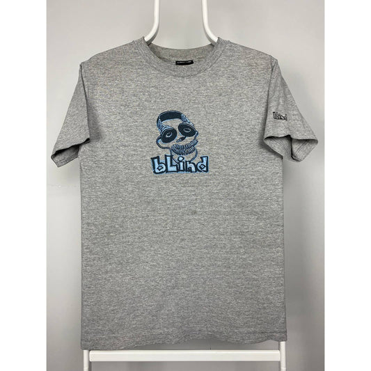Blind Skateboards Vintage T-shirt Center logo alien grey