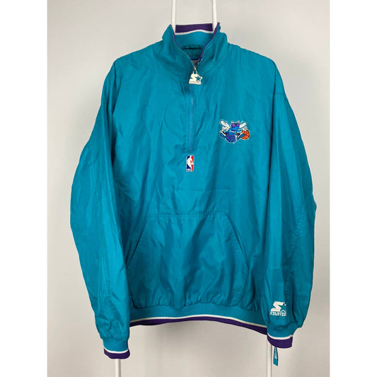 Charlotte Hornets Vintage big logo starter half zip jacket