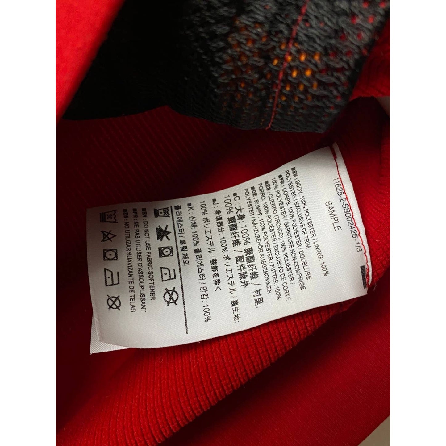 Arc’teryx vintage red full zip jacket sweatshirt reflective