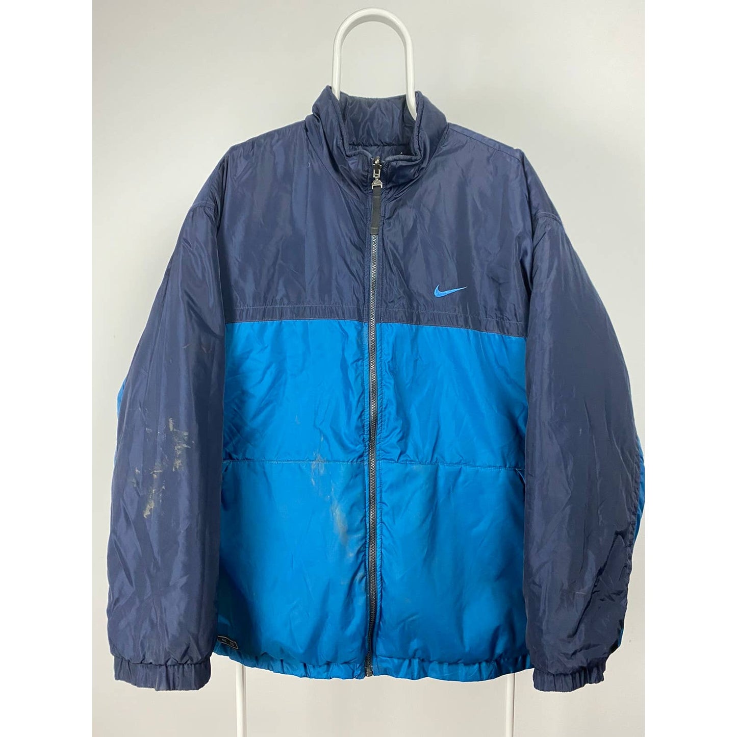 90s Nike vintage navy / blue reversible jacket small swoosh