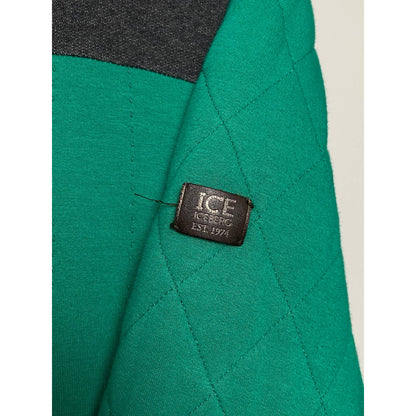 Iceberg vintage green zip hoodie small logo