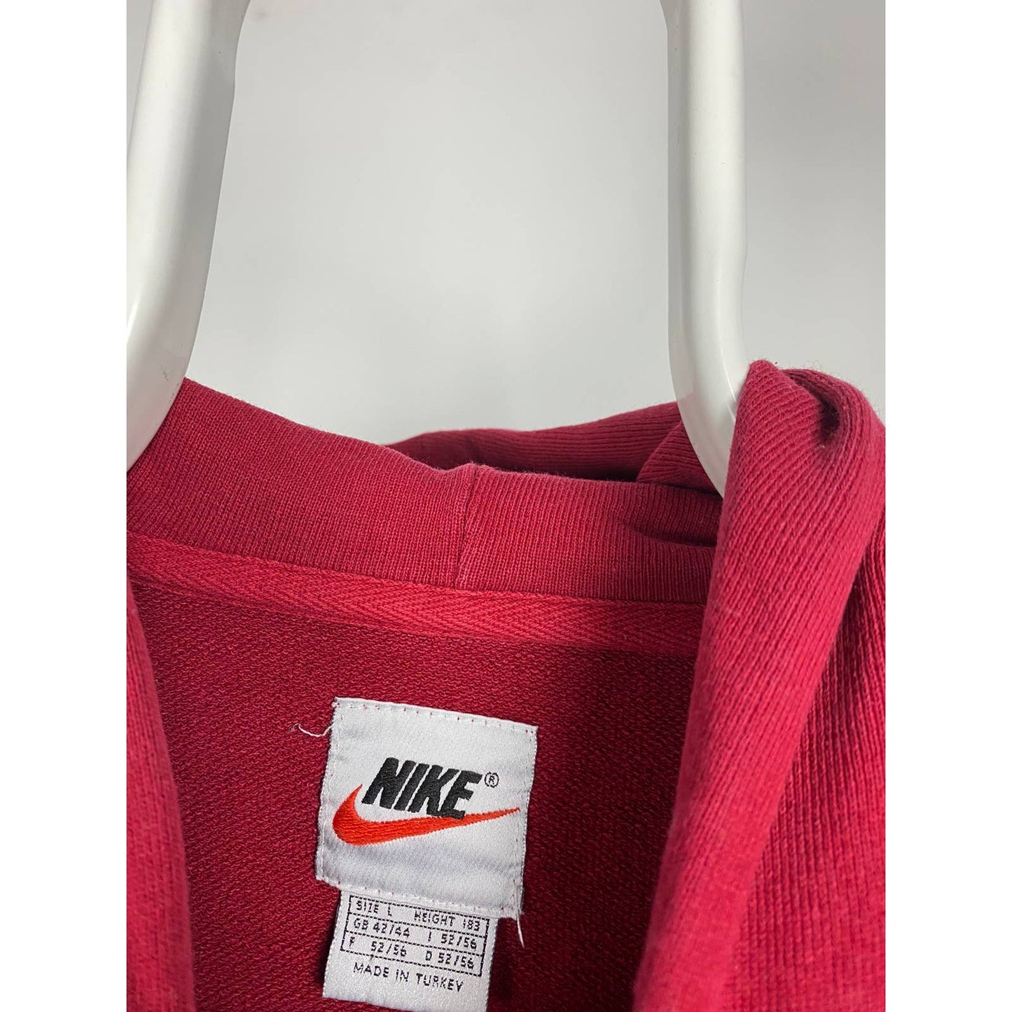 90s Nike vintage red hoodie small swoosh sweatshirt