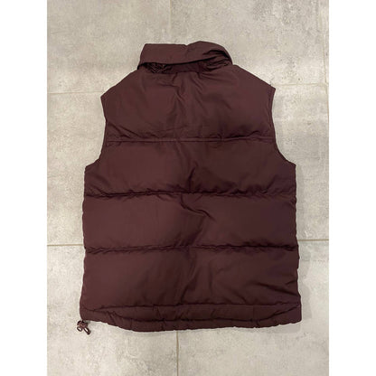 Nike vintage burgundy puffer vest small swoosh 2000s