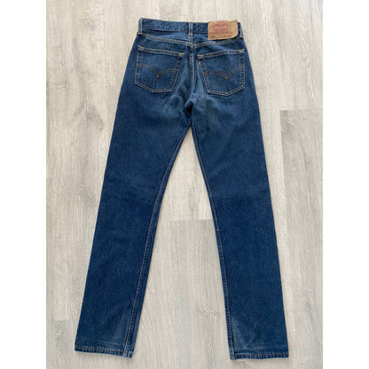 90s Levi’s 501 vintage blue jeans made in UK denim