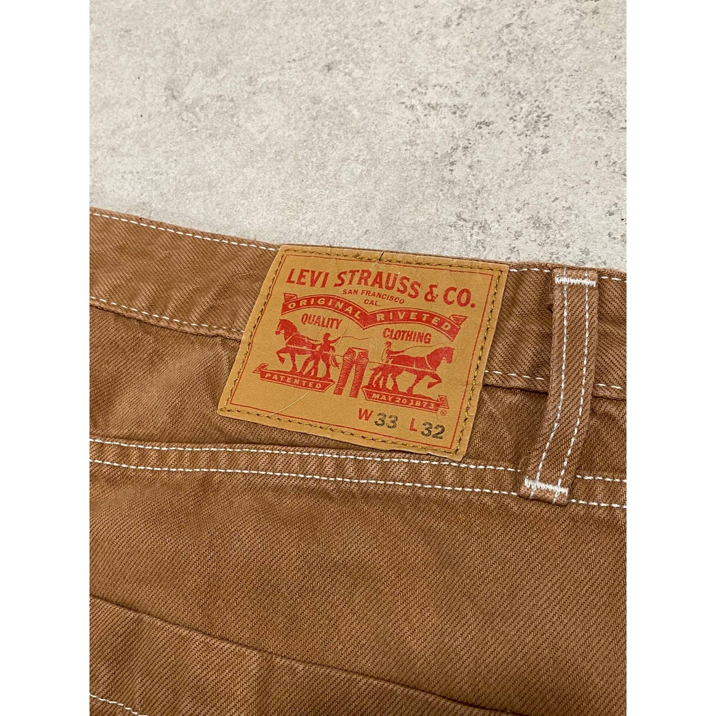 Levi’s vintage brown cargo jeans denim pants