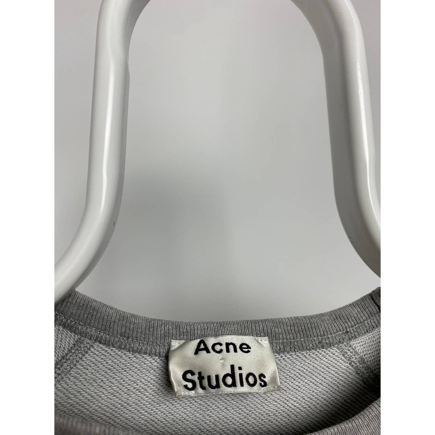 Acne Studios grey sweatshirt collage face