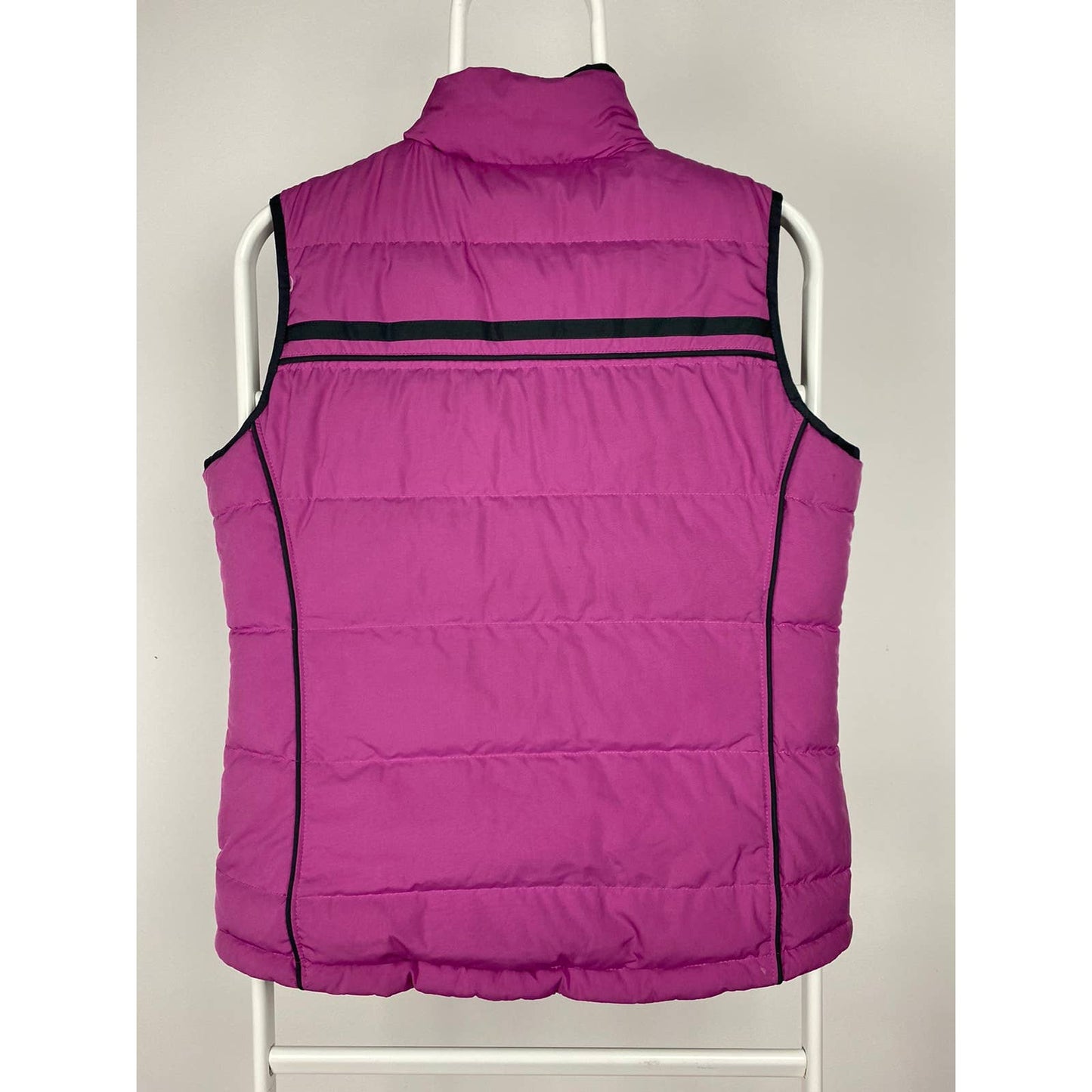 Nike vintage black pink reversible puffer vest small swoosh