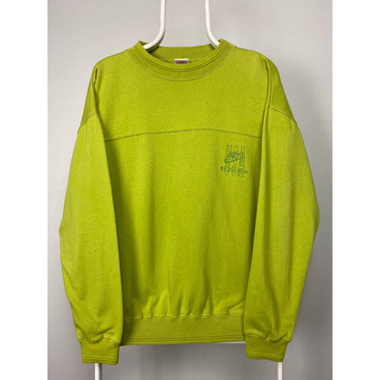 Nike vintage sweatshirt Beaverton Oregon USA lime grey tag