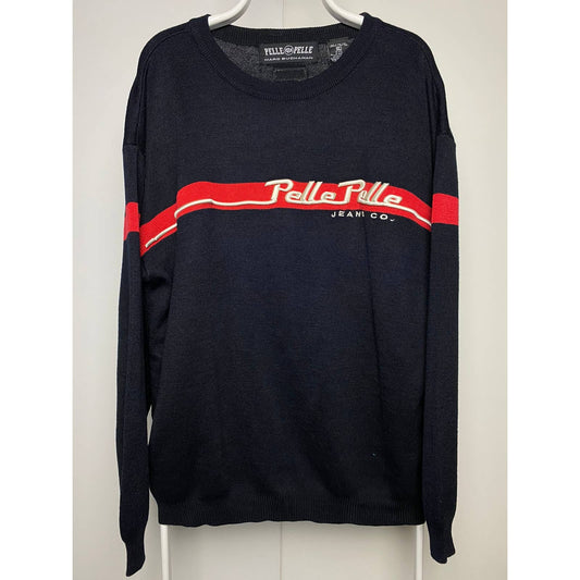 90s Pelle Pelle vintage black / red sweater