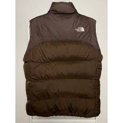 The North Face vintage brown puffer vest 700 nuptse kendall