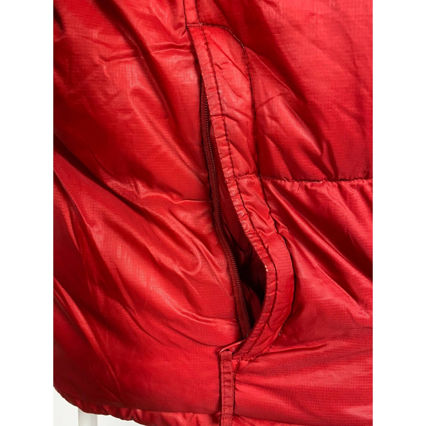 Nike vintage red puffer jacket small swoosh cargo