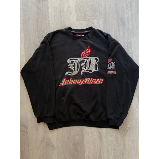 Johnny Blaze vintage black sweatshirt big logo Wu Tang