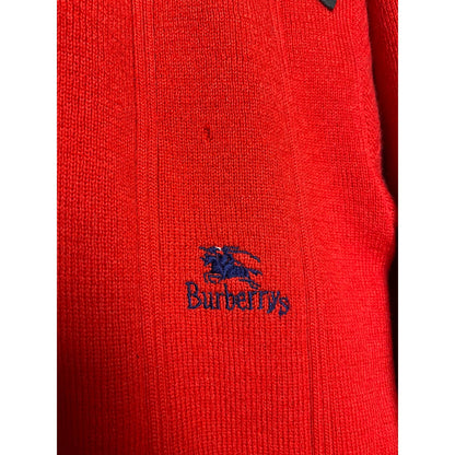 Burberry vintage red sweater small logo