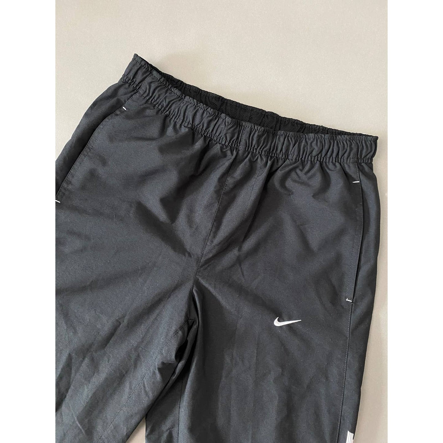 Nike vintage black track pants small swoosh spell out