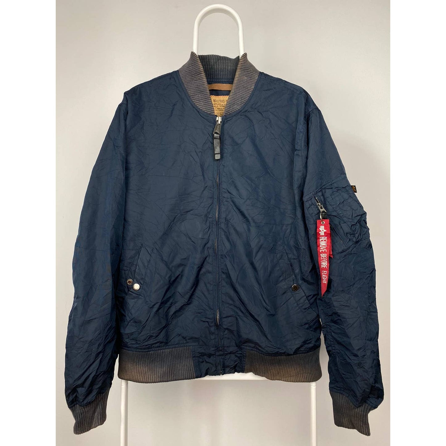 Alpha Industries vintage navy bomber jacket