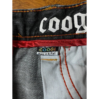 Coogi Australia vintage big spell out logo black jeans