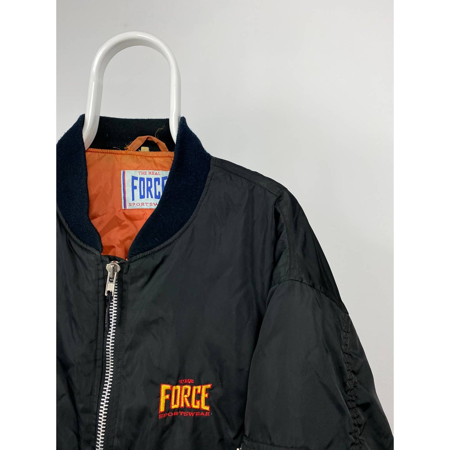 Vintage black bomber jacket Air Force