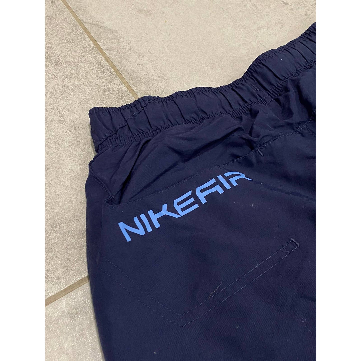 Nike Air vintage navy track pants small swoosh 2000s