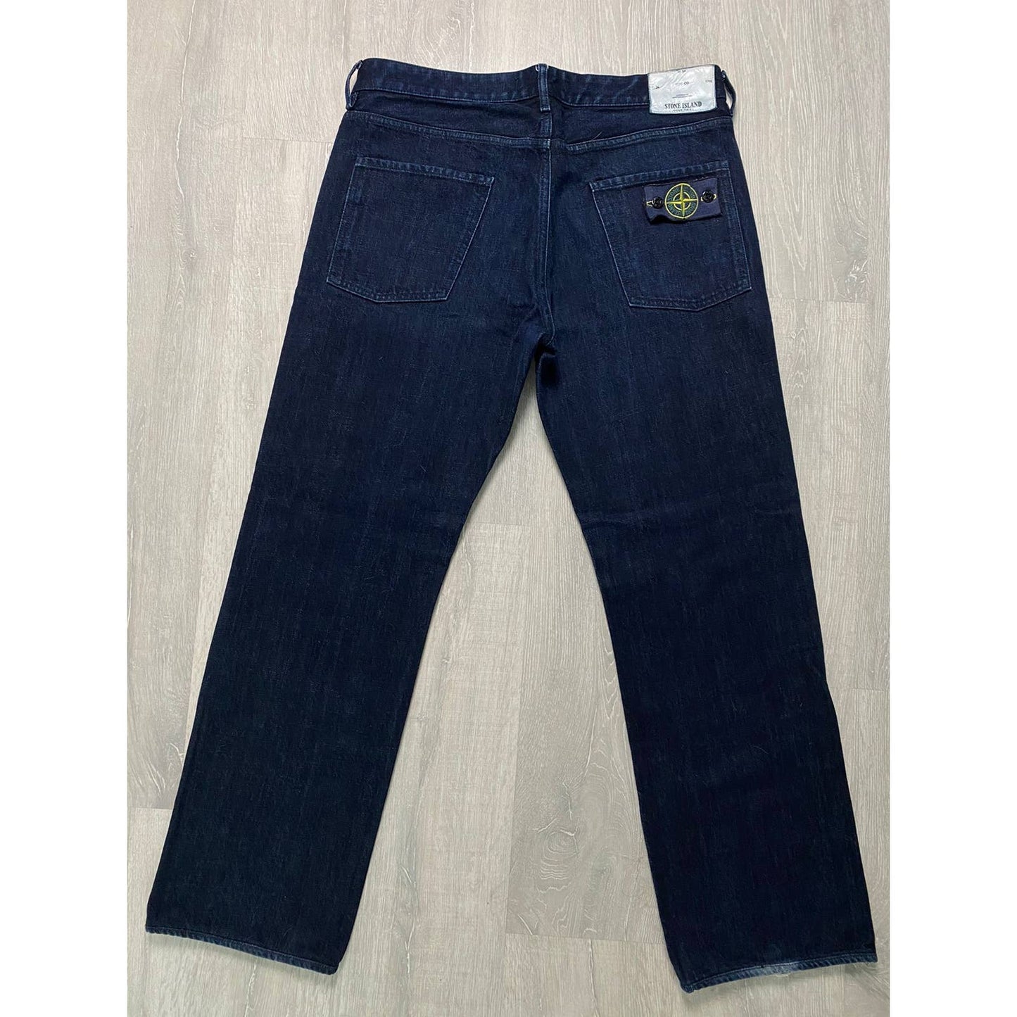 Stone Island vintage navy jeans with badge denim pants