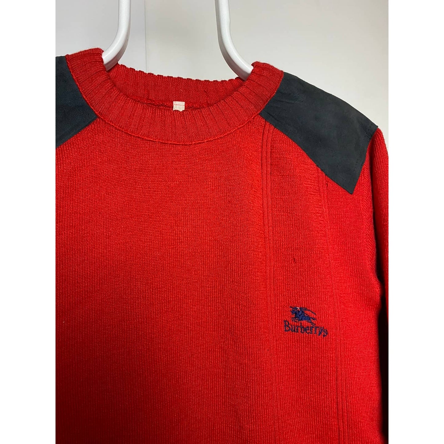 Burberry vintage red sweater small logo