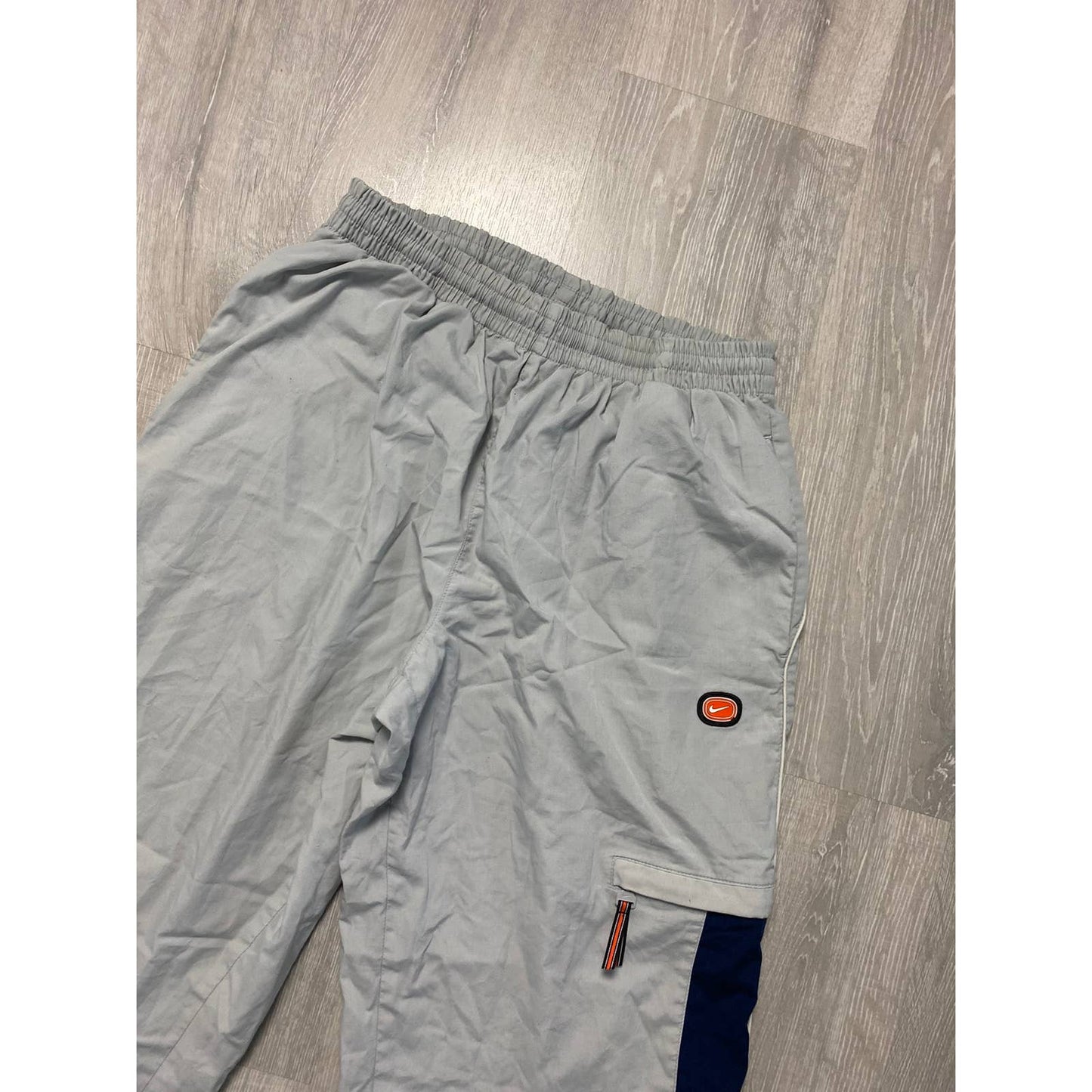 Nike vintage grey track pants small logo 2000s cargo