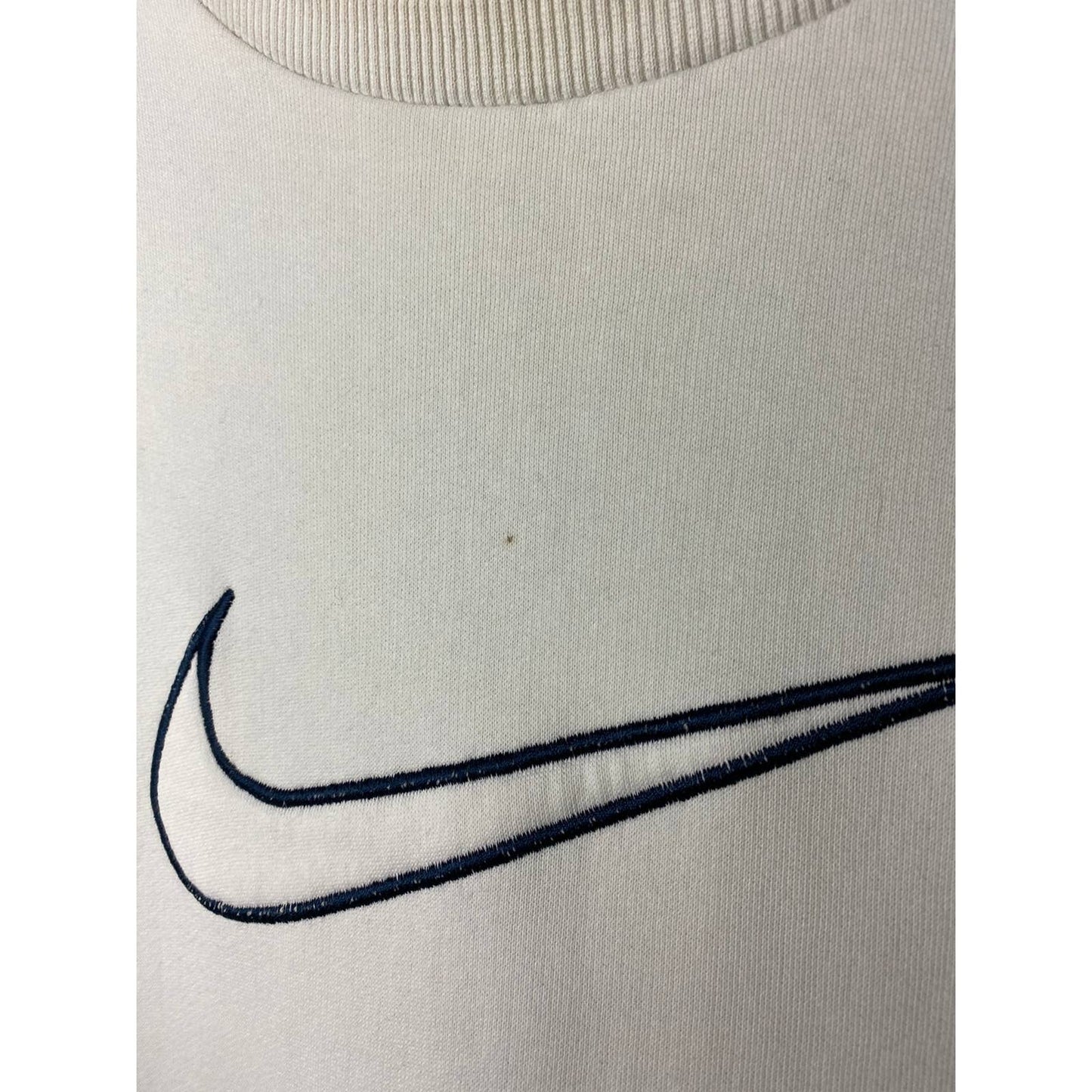 Nike big center swoosh sweatshirt white vintage style