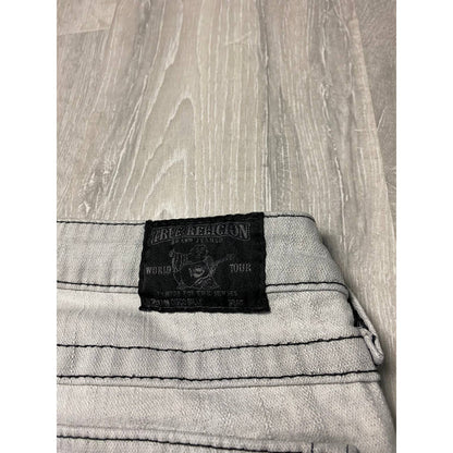True Religion vintage grey jeans denim pants Y2K swarovski