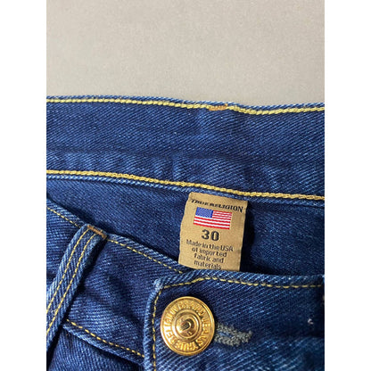 True Religion vintage selvedge jeans navy denim pants