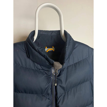 Timberland vintage navy puffer vest small logo