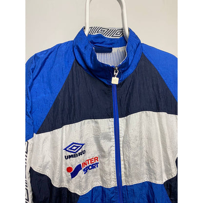 90s Umbro vintage blue windbreaker jacket