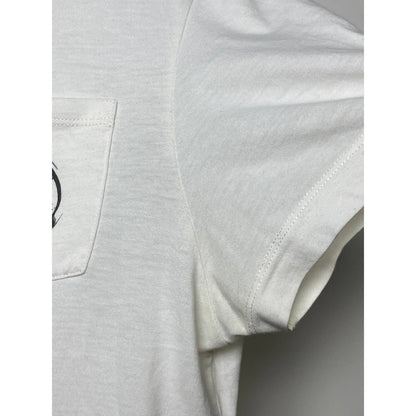 C.P Company white T-shirt lens pocket logo