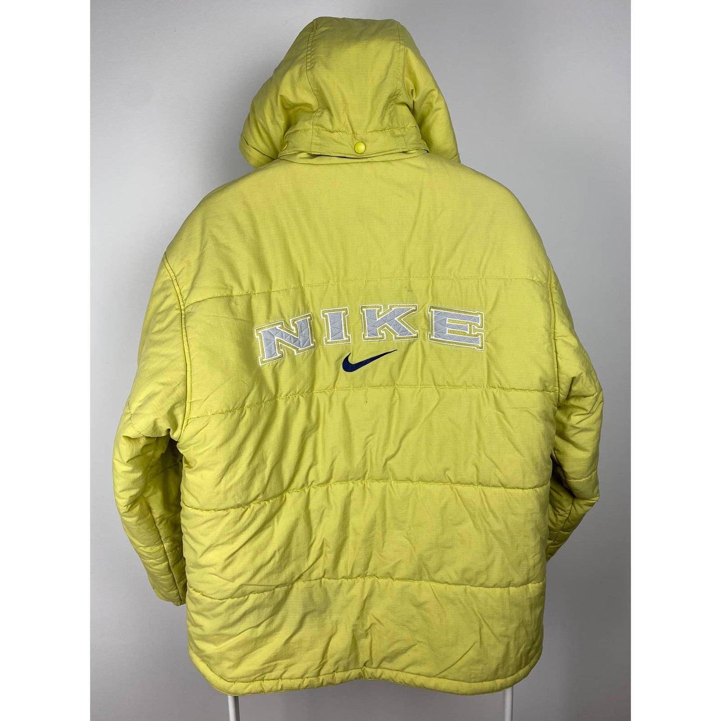 90s Nike vintage spell out puffer jacket small swoosh