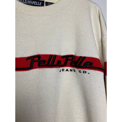 90s Pelle Pelle vintage white / cream sweater