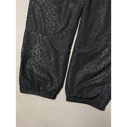 Nike vintage black track pants big logo cargo multi pocket