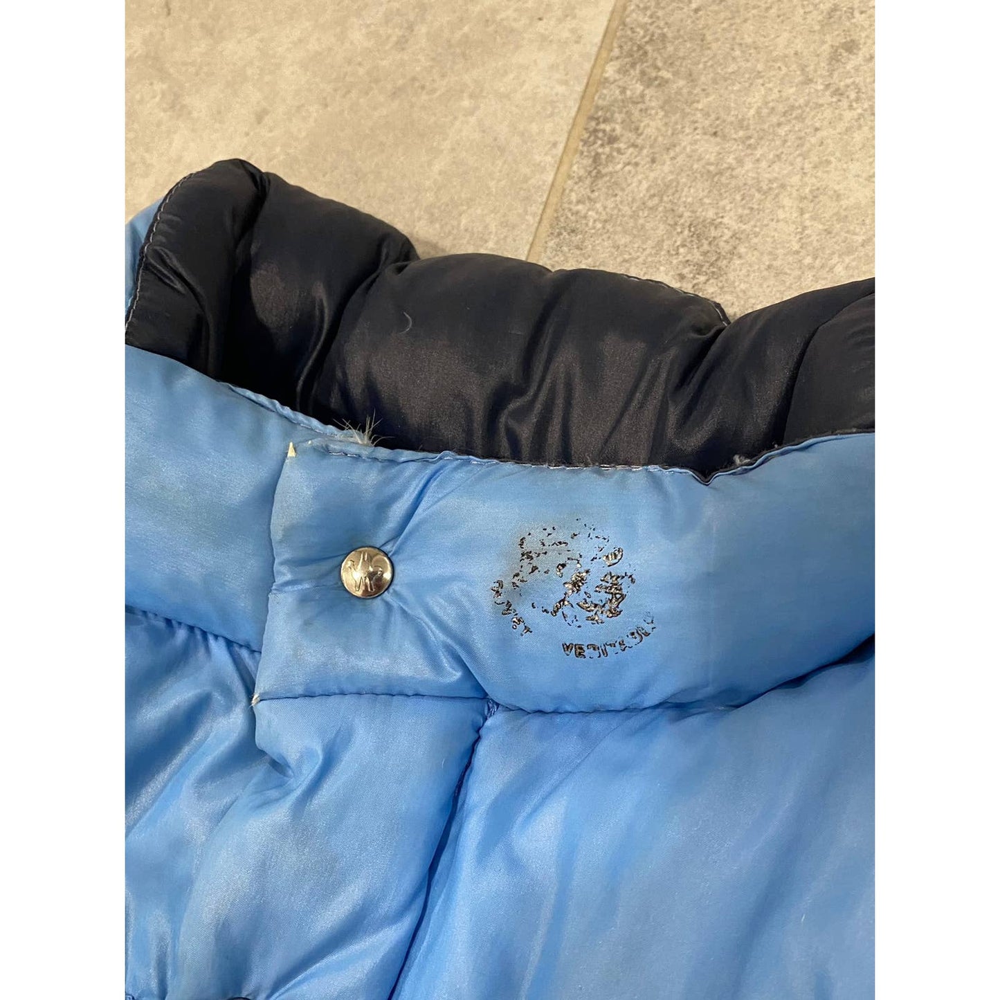 90s Moncler vintage baby blue puffer jacket