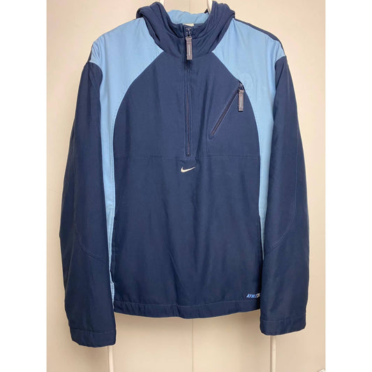 Nike vintage navy anorak jacket central swoosh fleece 2000s