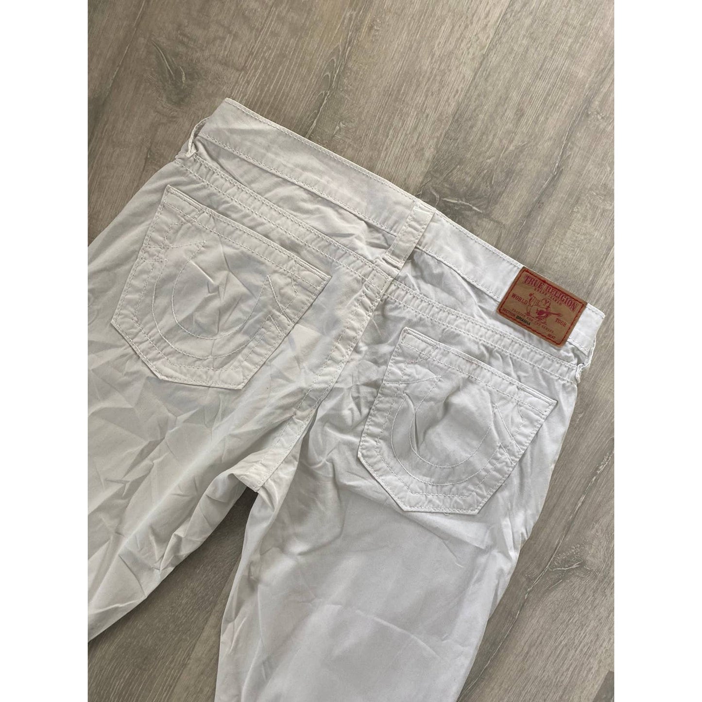 True Religion vintage white jeans denim pants Y2K