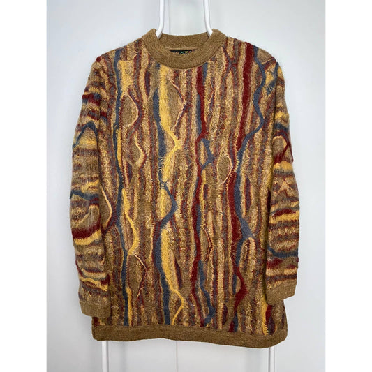 Coogi mohair sweater vintage brown yellow multicolor Australia