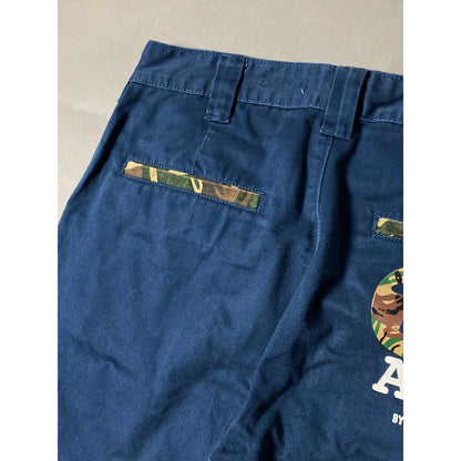 Aape vintage navy chino pants navy camo bape